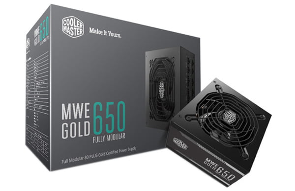 nguồn 650W Cooler Master MWE GOLD có thiết kế hiện đại
