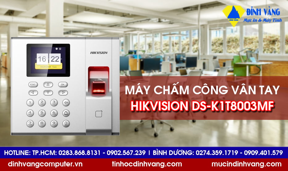 MÁY CHẤM CÔNG HIKVISION DS-K1T8003MF