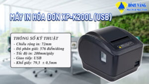 Máy in hóa đơn XP-K200L (USB)
