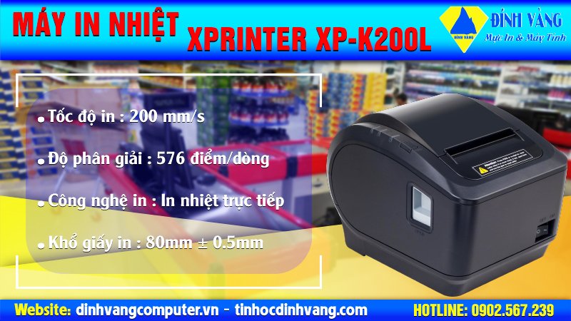 Máy in bill giá rẻ Xprinter XP K200L