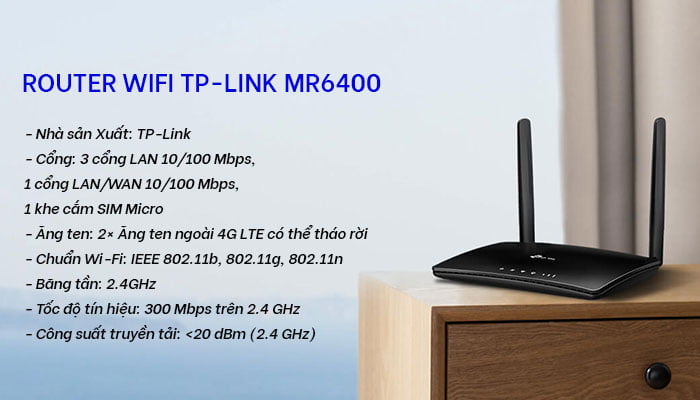 Bộ phát Wifi Tp-Link MR6400