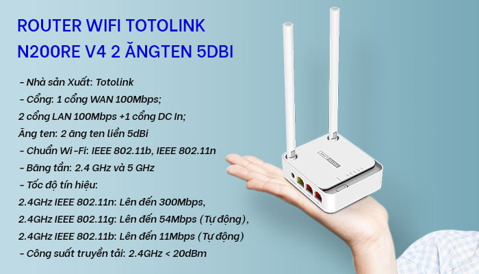 Router wifi Totolink N200RE