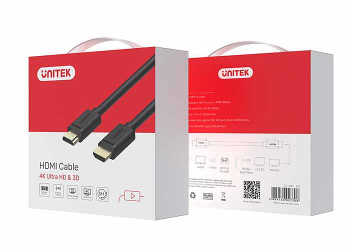 Dây Cáp tín hiệu HDMI 5m Unitek YC140